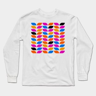 Geometric Pattern: Leaf: Summer Long Sleeve T-Shirt